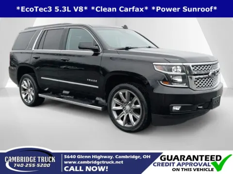 Black 2018 Chevrolet Tahoe LT for sale in Cambridge, OH