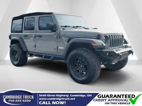 Gray 2019 Jeep Wrangler Unlimited Sport S for sale in Cambridge, OH