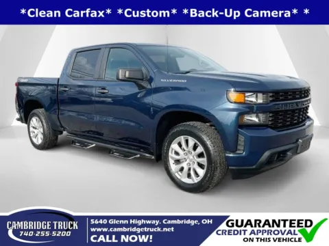 Blue 2020 Chevrolet Silverado 1500 Custom for sale in Cambridge, OH