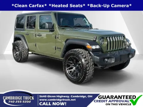 Green 2021 Jeep Wrangler Unlimited Sport S for sale in Cambridge, OH