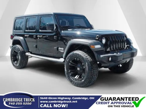 Black 2018 Jeep Wrangler Unlimited Sport S for sale in Cambridge, OH