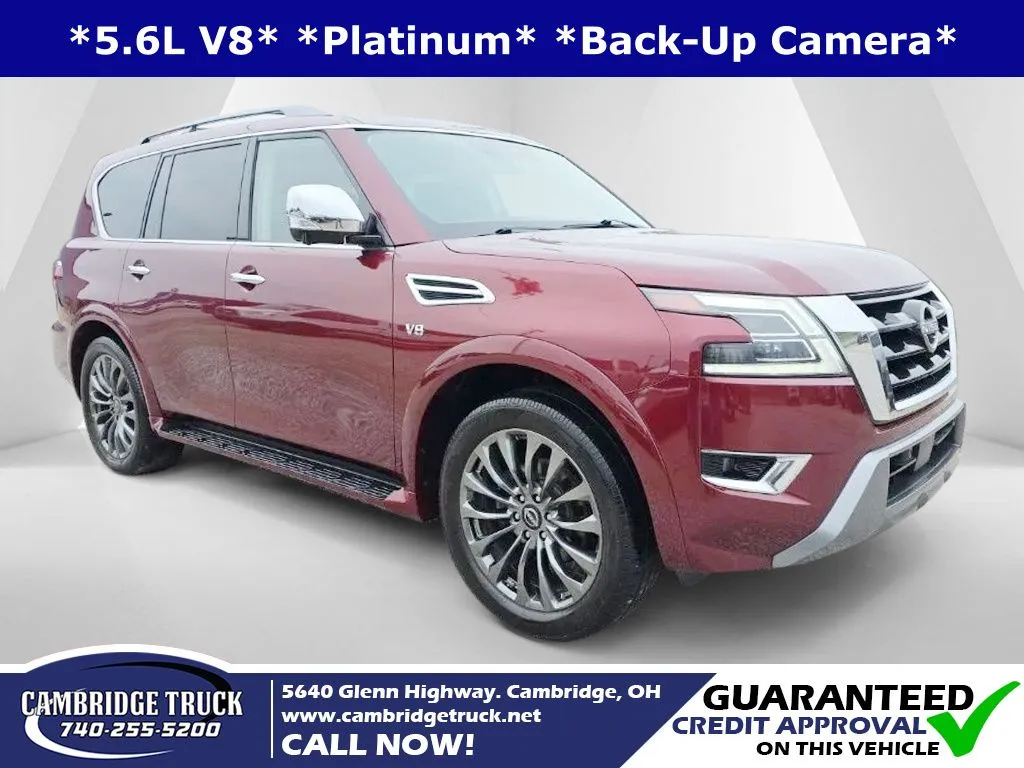 Red 2022 Nissan Armada Platinum for sale in Cambridge, OH