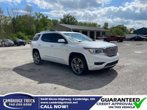 White 2017 GMC Acadia Denali for sale in Cambridge, OH