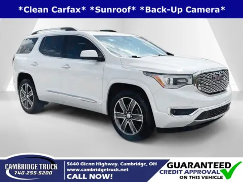 White 2017 GMC Acadia Denali for sale in Cambridge, OH