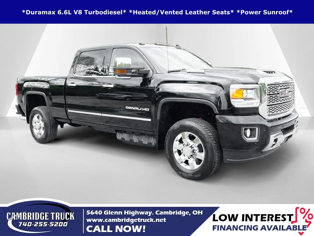 Black 2018 GMC Sierra 3500HD Denali for sale in Cambridge, OH