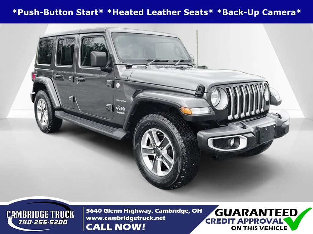 Gray 2022 Jeep Wrangler Unlimited Sahara for sale in Cambridge, OH