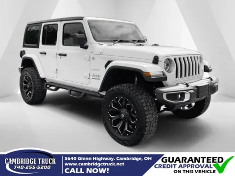White 2018 Jeep Wrangler Unlimited Sahara for sale in Cambridge, OH