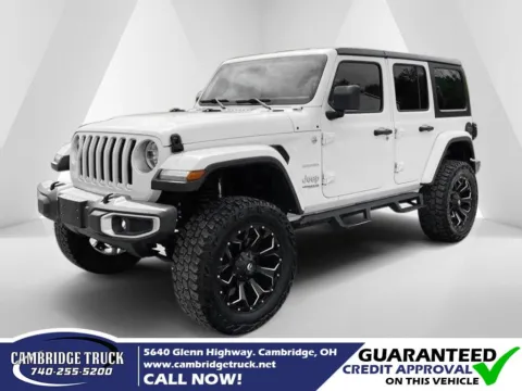 White 2018 Jeep Wrangler Unlimited Sahara for sale in Cambridge, OH