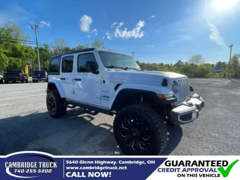 White 2018 Jeep Wrangler Unlimited Sahara for sale in Cambridge, OH