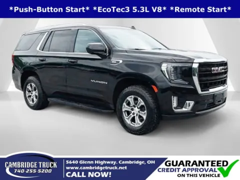 Black 2021 GMC Yukon SLE for sale in Cambridge, OH