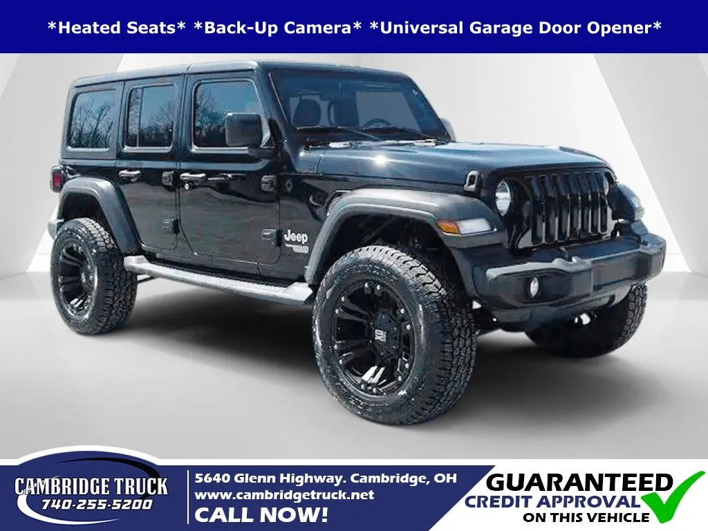 Black 2018 Jeep Wrangler Unlimited Sport S for sale in Cambridge, OH