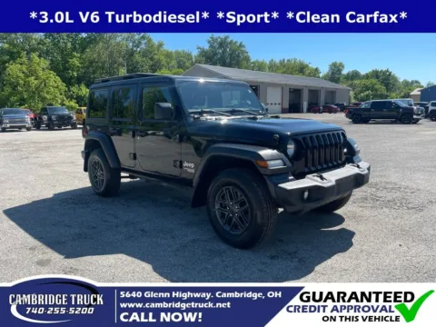 Black 2020 Jeep Wrangler Unlimited Sport S for sale in Cambridge, OH