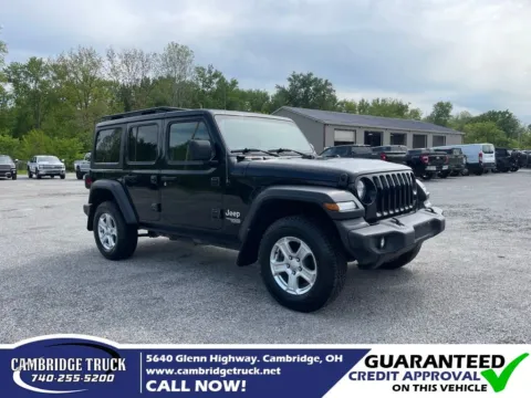 Black 2020 Jeep Wrangler Unlimited Sport S for sale in Cambridge, OH