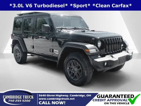 Black 2020 Jeep Wrangler Unlimited Sport S for sale in Cambridge, OH