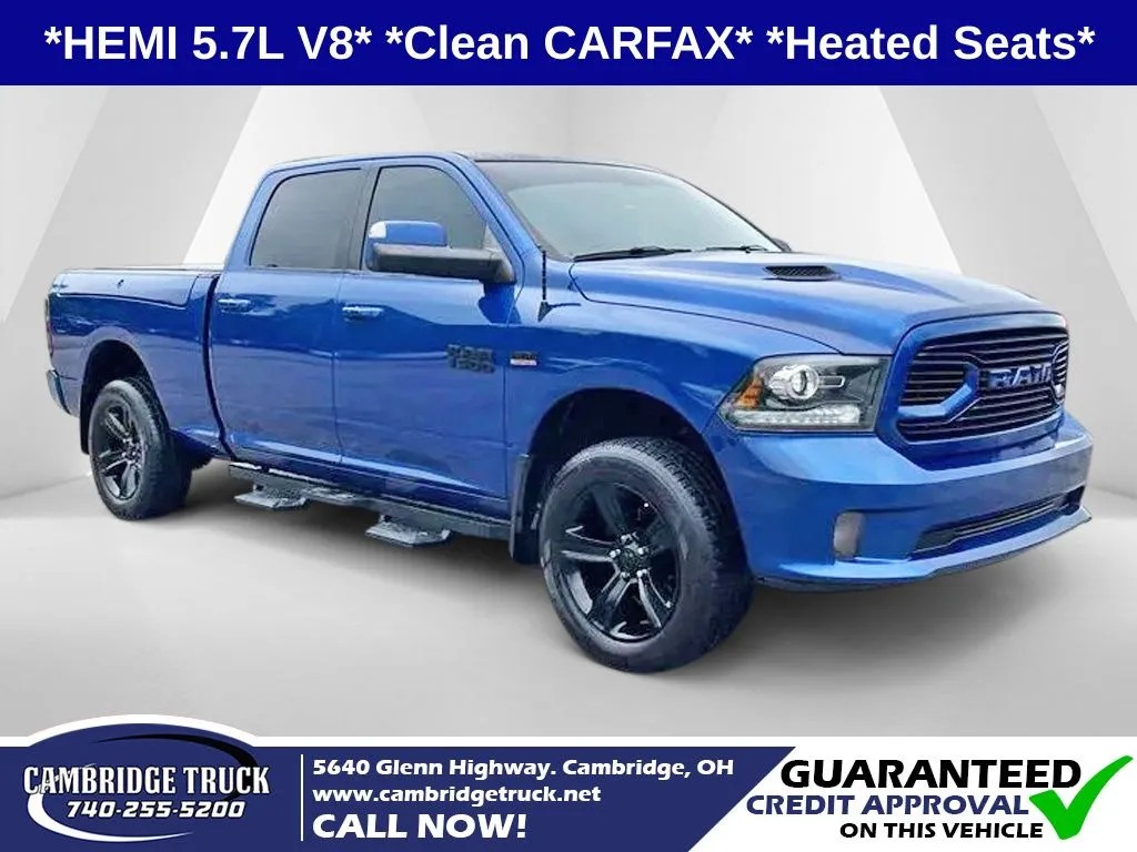 Blue 2018 Ram 1500 Sport for sale in Cambridge, OH