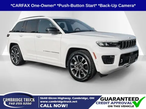 White 2022 Jeep Grand Cherokee Overland for sale in Cambridge, OH