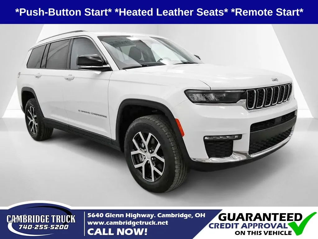 White 2023 Jeep Grand Cherokee L Limited for sale in Cambridge, OH