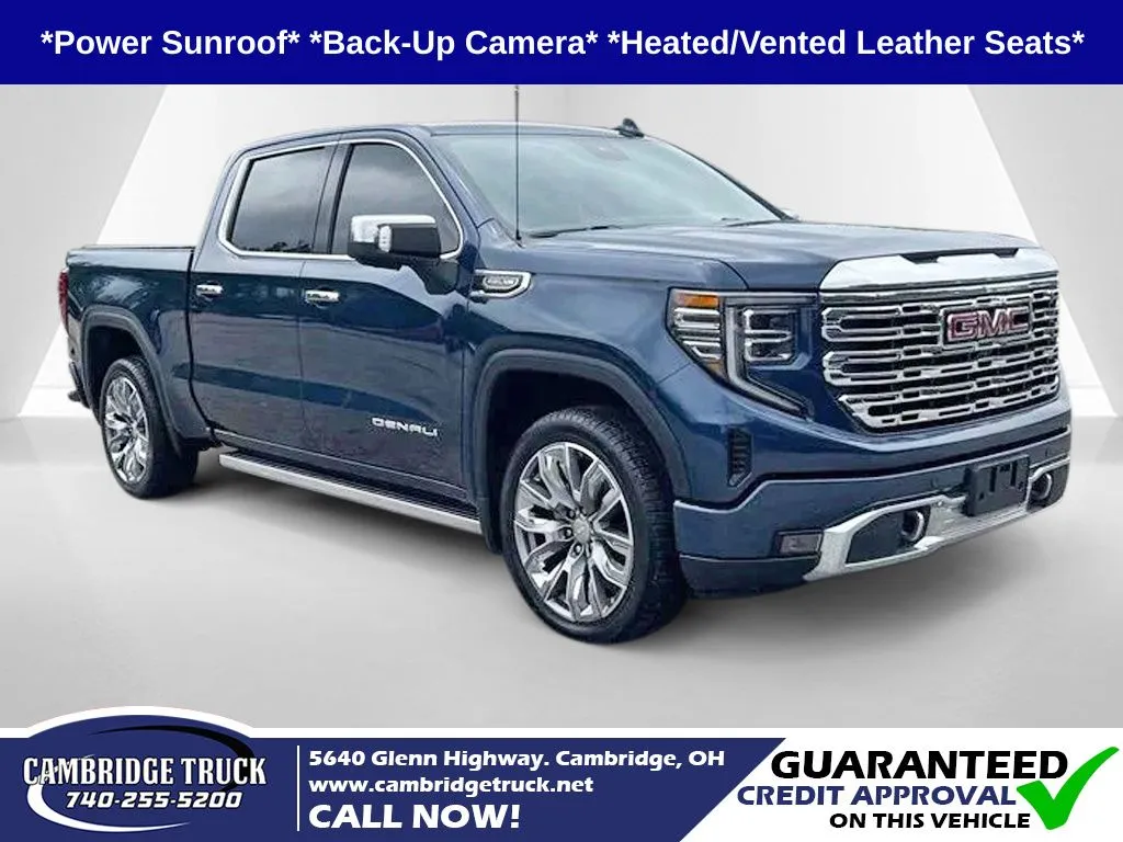 Blue 2023 GMC Sierra 1500 Denali for sale in Cambridge, OH
