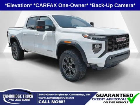 White 2024 GMC Canyon Elevation for sale in Cambridge, OH