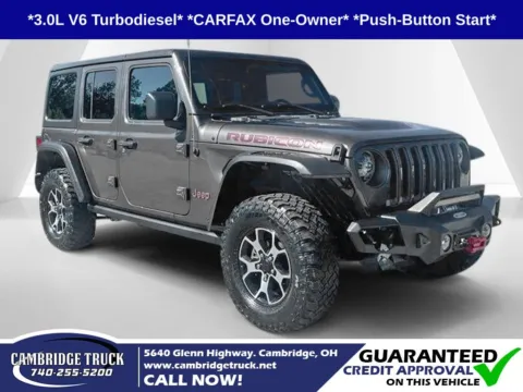 Gray 2021 Jeep Wrangler Unlimited Rubicon for sale in Cambridge, OH