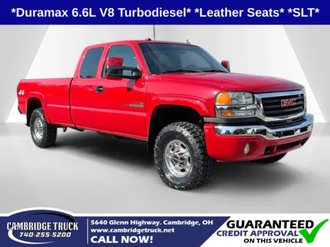 Red 2004 GMC Sierra 2500 HD SLT for sale in Cambridge, OH