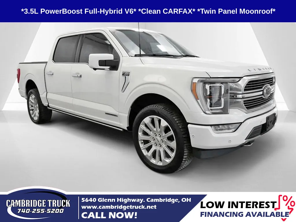 White 2023 Ford F-150 Limited for sale in Cambridge, OH