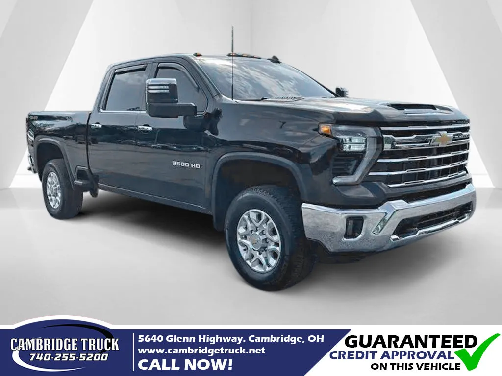Black 2024 Chevrolet Silverado 3500 HD LTZ for sale in Cambridge, OH