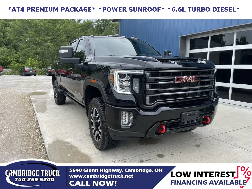 Black 2023 GMC Sierra 2500HD AT4 for sale in Cambridge, OH