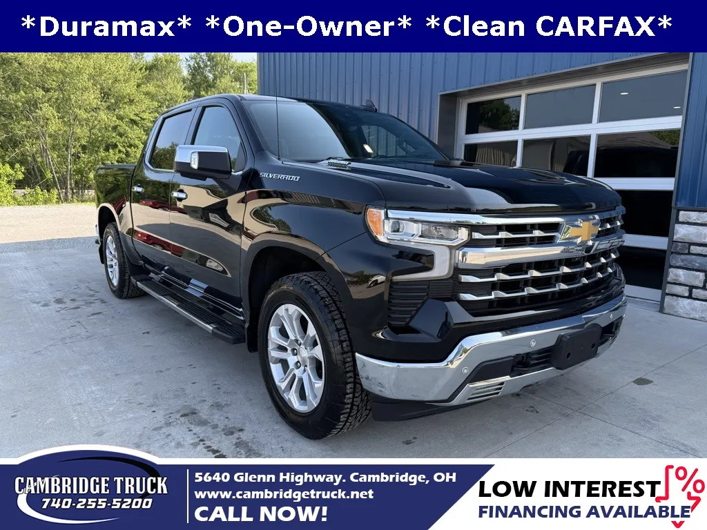 Black 2023 Chevrolet Silverado 1500 LTZ for sale in Cambridge, OH