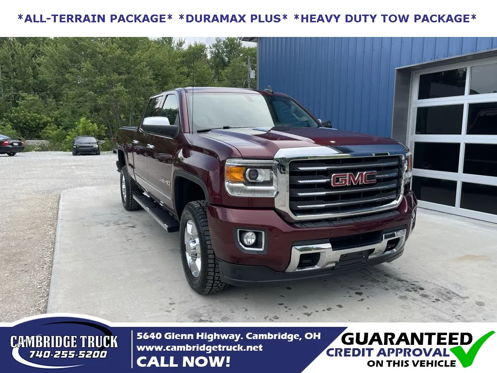 Red 2016 GMC Sierra 2500HD SLT for sale in Cambridge, OH