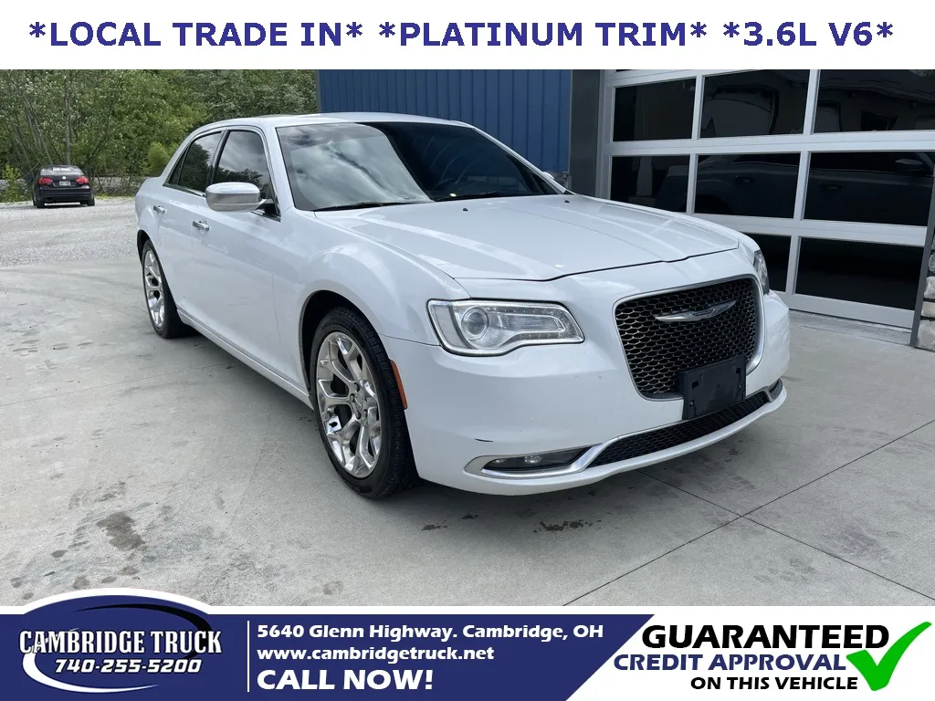 White 2016 Chrysler 300 C Platinum for sale in Cambridge, OH