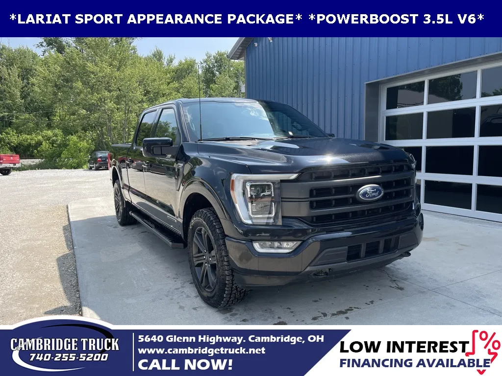 Black 2021 Ford F-150 Lariat for sale in Cambridge, OH