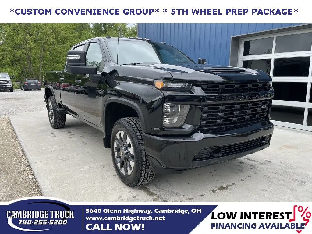 Black 2021 Chevrolet Silverado 2500HD Custom for sale in Cambridge, OH