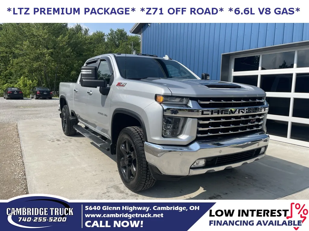 Silver 2021 Chevrolet Silverado 2500HD LTZ for sale in Cambridge, OH