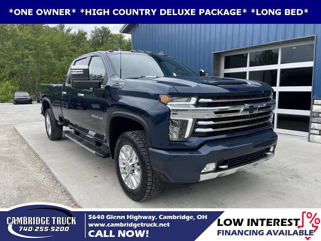 Blue 2021 Chevrolet Silverado 3500HD High Country for sale in Cambridge, OH