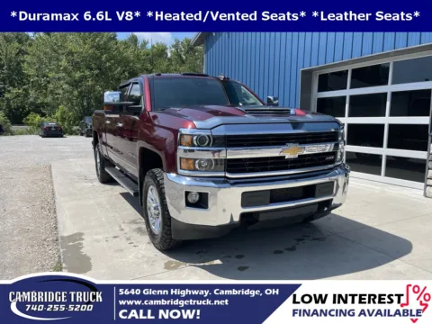 Red 2017 Chevrolet Silverado 3500HD LTZ for sale in Cambridge, OH