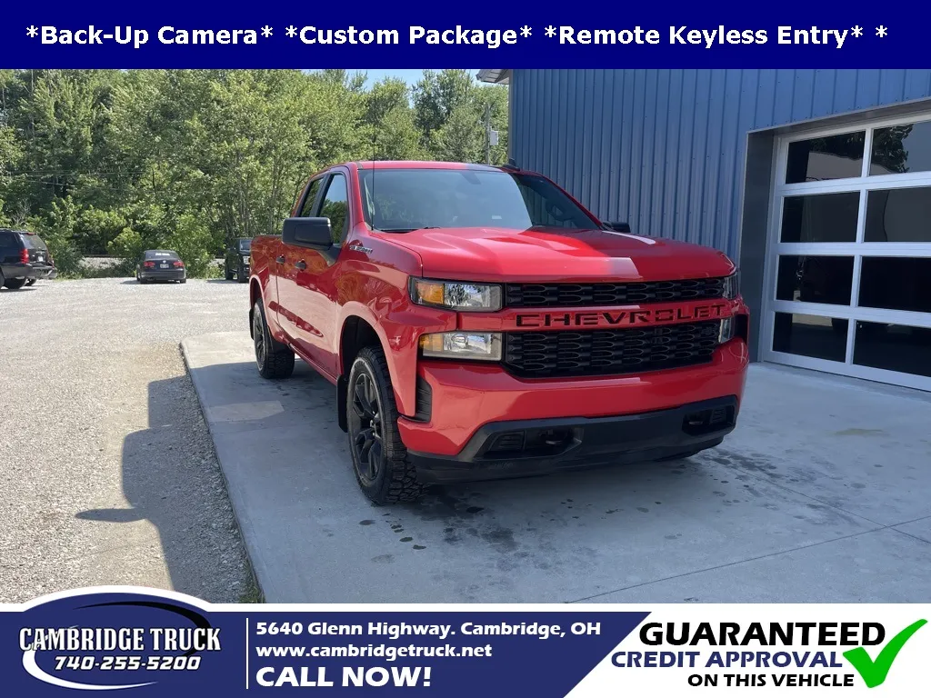 Red 2021 Chevrolet Silverado 1500 Custom for sale in Cambridge, OH