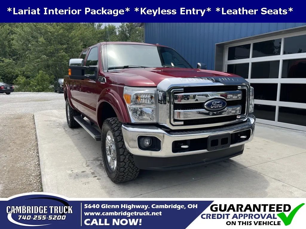 Red 2016 Ford F-350SD Lariat for sale in Cambridge, OH