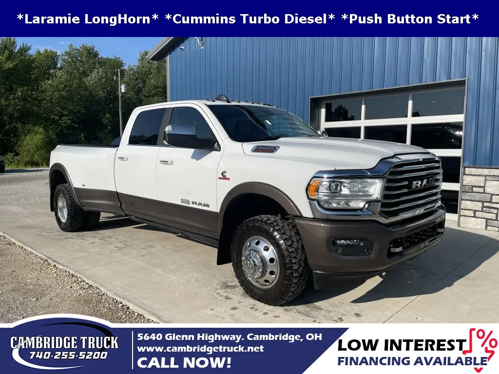 White 2021 Ram 3500 Laramie Longhorn for sale in Cambridge, OH