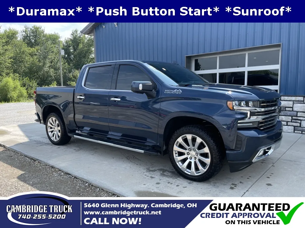 Blue 2021 Chevrolet Silverado 1500 High Country for sale in Cambridge, OH