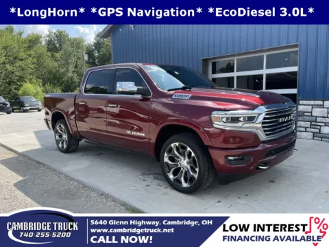 Red 2021 Ram 1500 Laramie Longhorn for sale in Cambridge, OH