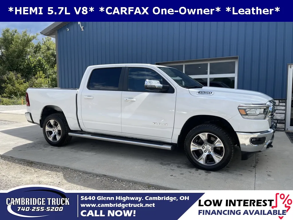 White 2023 Ram 1500 Laramie for sale in Cambridge, OH