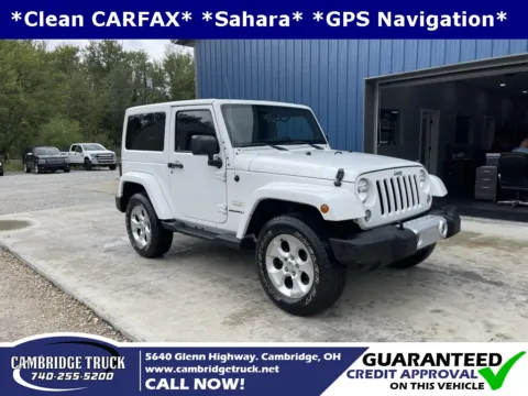 White 2014 Jeep Wrangler Sahara for sale in Cambridge, OH