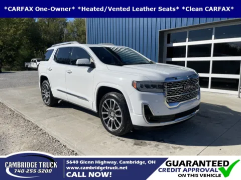 White 2022 GMC Acadia Denali for sale in Cambridge, OH