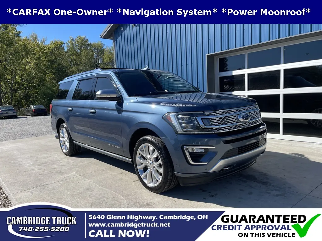 Blue 2019 Ford Expedition Max Platinum for sale in Cambridge, OH