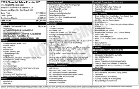 Photos of 2025 Chevrolet Tahoe Premier for sale in Plattsmouth, NE at Gregg Young Chevrolet Of Plattsmouth