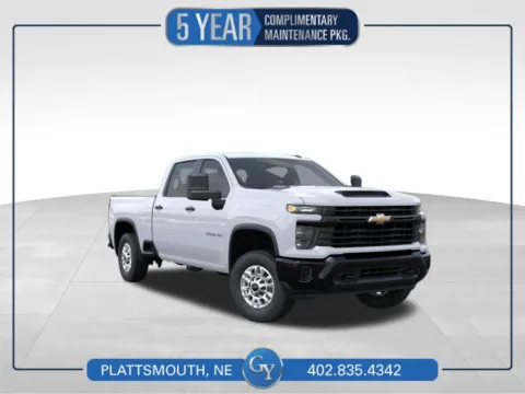 White 2025 Chevrolet Silverado 2500HD Work Truck for sale in Plattsmouth, NE