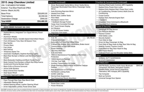 Photos of 2015 Jeep Cherokee Limited for sale in Plattsmouth, NE at Gregg Young Chevrolet Of Plattsmouth