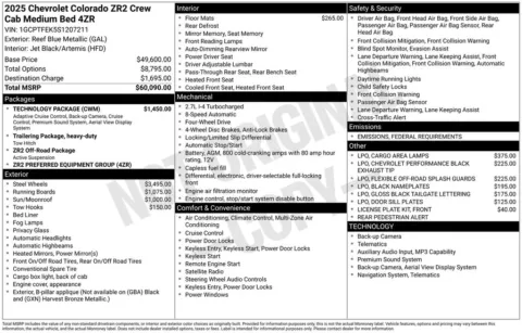 Photos of 2025 Chevrolet Colorado ZR2 for sale in Plattsmouth, NE at Gregg Young Chevrolet Of Plattsmouth