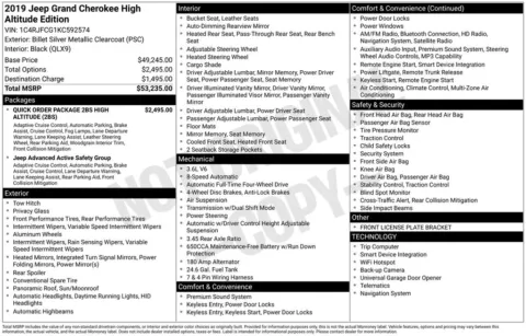 Photos of 2019 Jeep Grand Cherokee High Altitude for sale in Plattsmouth, NE at Gregg Young Chevrolet Of Plattsmouth